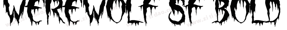 Werewolf SF Bold Italic字体转换